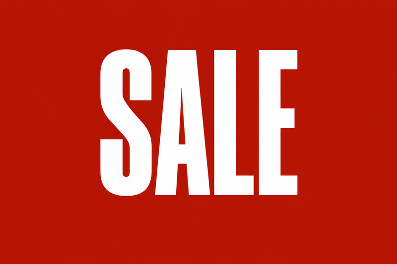 Sale Banner Condensed Font