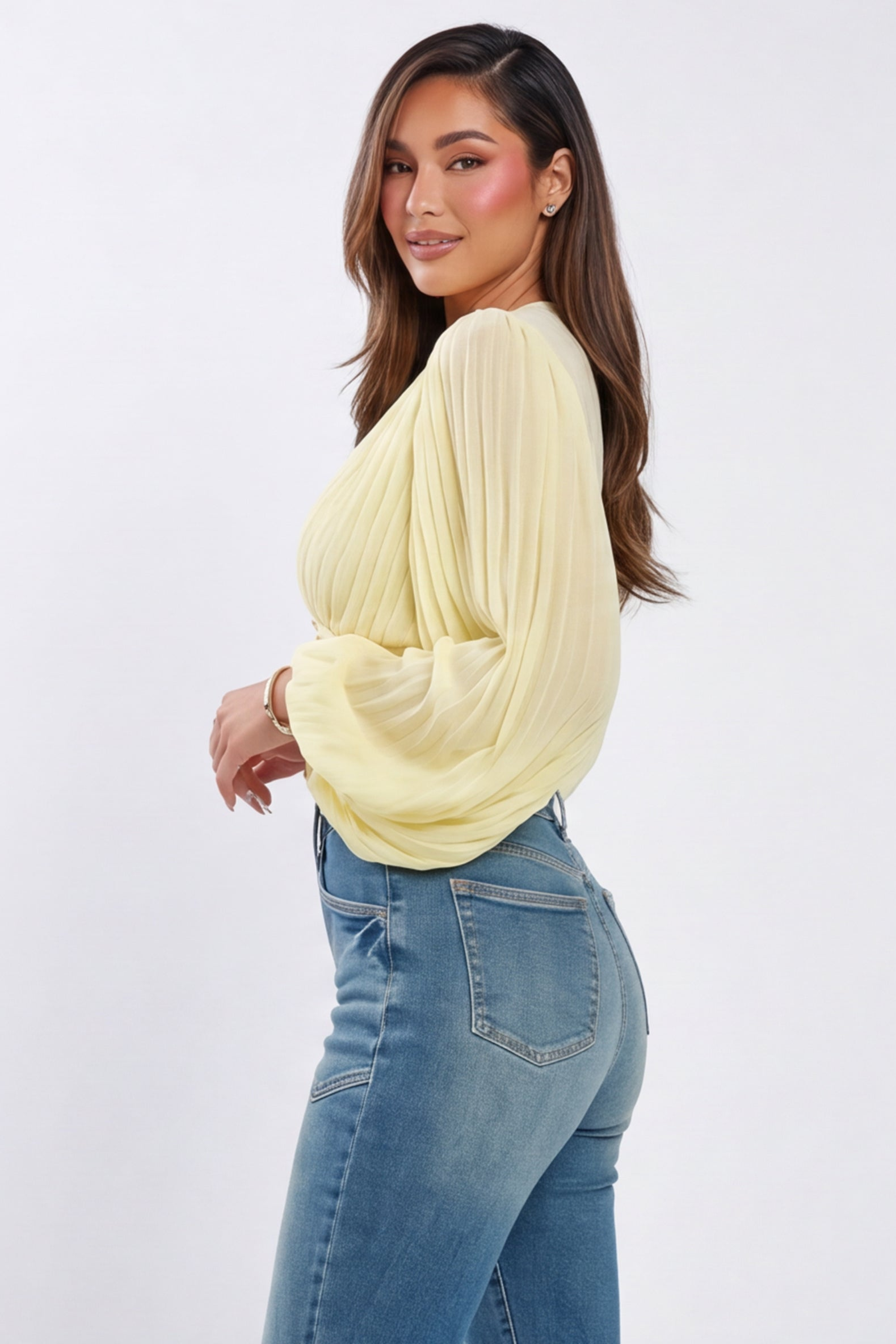 Acid Dark Wash High Waist Skinny Jeans