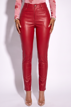 Alexa High Waist Skinny Leg Faux Leather Pants
