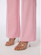 Nina Buckle Belt Flare Leg High Waisted Pants