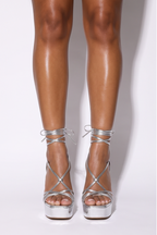 Dahlia Lace Up Platform High Heel Sandals