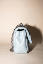 Elise Pleated Chain Strap Crossbody Flap Bag