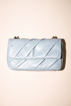 Elise Pleated Chain Strap Crossbody Flap Bag