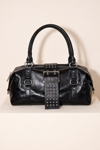 Jackie Studded Buckle Convertible Shoulder Bag