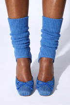 Juliette Bow Detail Leg Warmer Stiletto High Heel Pumps