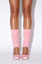 Juliette Bow Detail Leg Warmer Stiletto High Heel Pumps