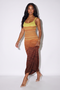 Margot Gradient Crochet Knit Maxi Dress