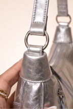Nova Metallic Zip Detail Shoulder Bag
