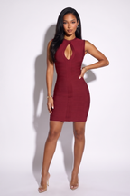 Romy Cut Out Front Bandage Mini Dress