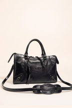 Talia Vegan Leather Top Handle Satchel Bag