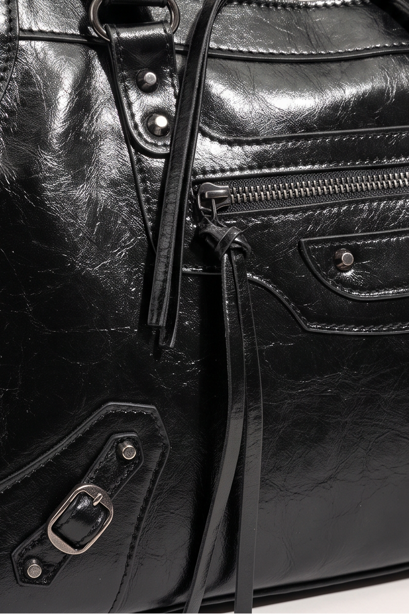 Talia Vegan Leather Top Handle Satchel Bag