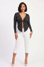 White High Waisted Denim Capri Pants