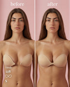 Adhesive Push-Up Backless Strapless Bra